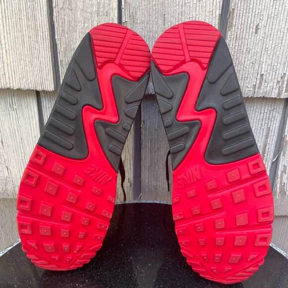 Nike Air Max 90 Womans Size 9 Anthracite Red 325213-020 - Picture 7 of 8